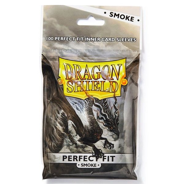 Dragon Shield: Perfect Fit Standard Sleeves: Smoke Toploading (100 count)