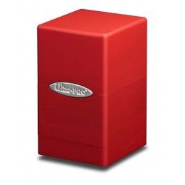 Ultra PRO Satin Tower - Deck Box Glitter Rosa Per 100+ Carte - Portacarte Rigido Con Vano Dadi