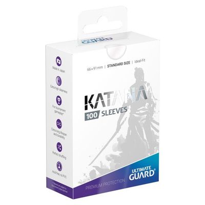 Ultimate Guard: Katana Sleeves: Standard: Clear Transparent (100 count)