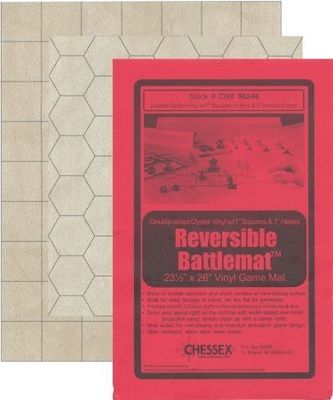 RPG Reversible Battlemat 1&quot; Hex &amp; Square 23.5&quot; x 26&quot; 96246