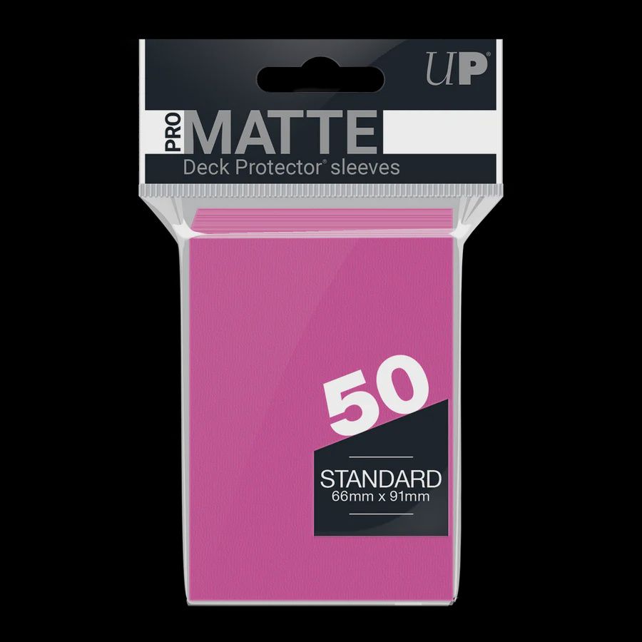 Ultra Pro: Pro Matte Standard Sleeves: Bright Pink (50 count)