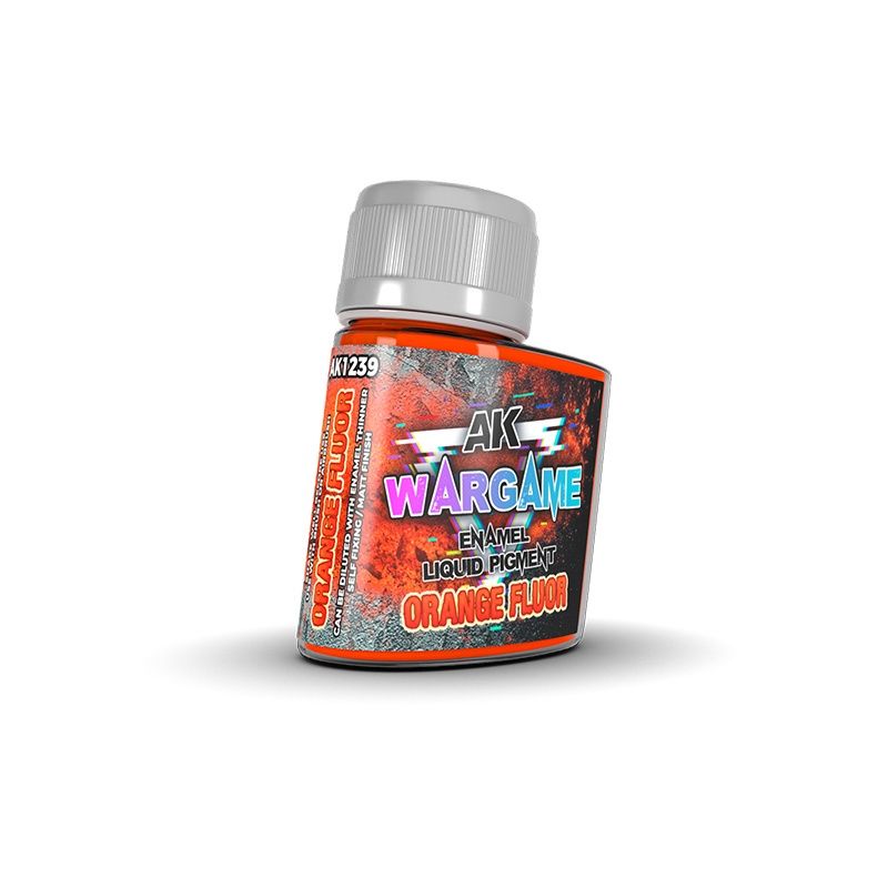 AK Interactive: Orange Fluorescent Liquid Pigment Enamel (35ml)