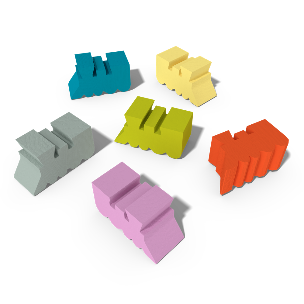 Age of Steam Deluxe: Wooden Locomotives (Set of 150)
