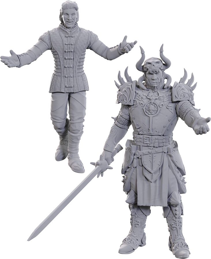 D&amp;D: Nolzur&#39;s Marvelous Miniatures: BG3: Sarevok Anchev &amp; Raphael (Unpainted)