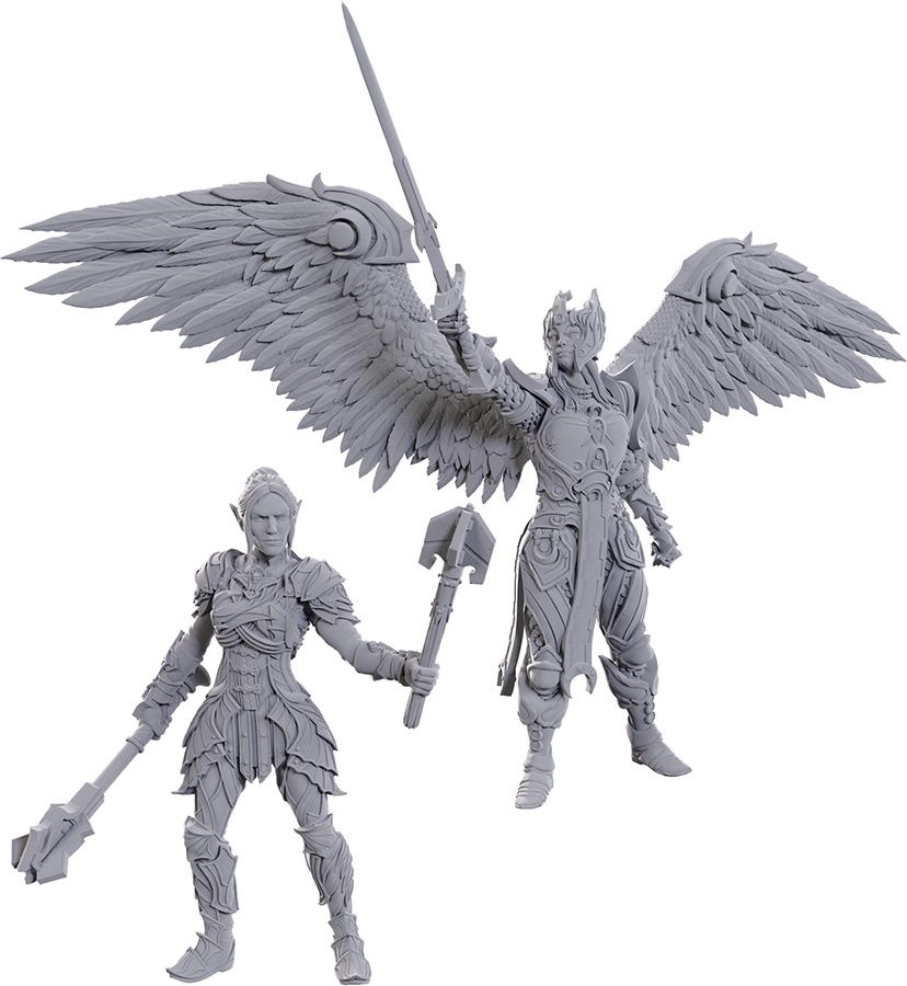 D&amp;D: Nolzur&#39;s Marvelous Miniatures: BG3: Dame Aylin &amp; Minthara (Unpainted)