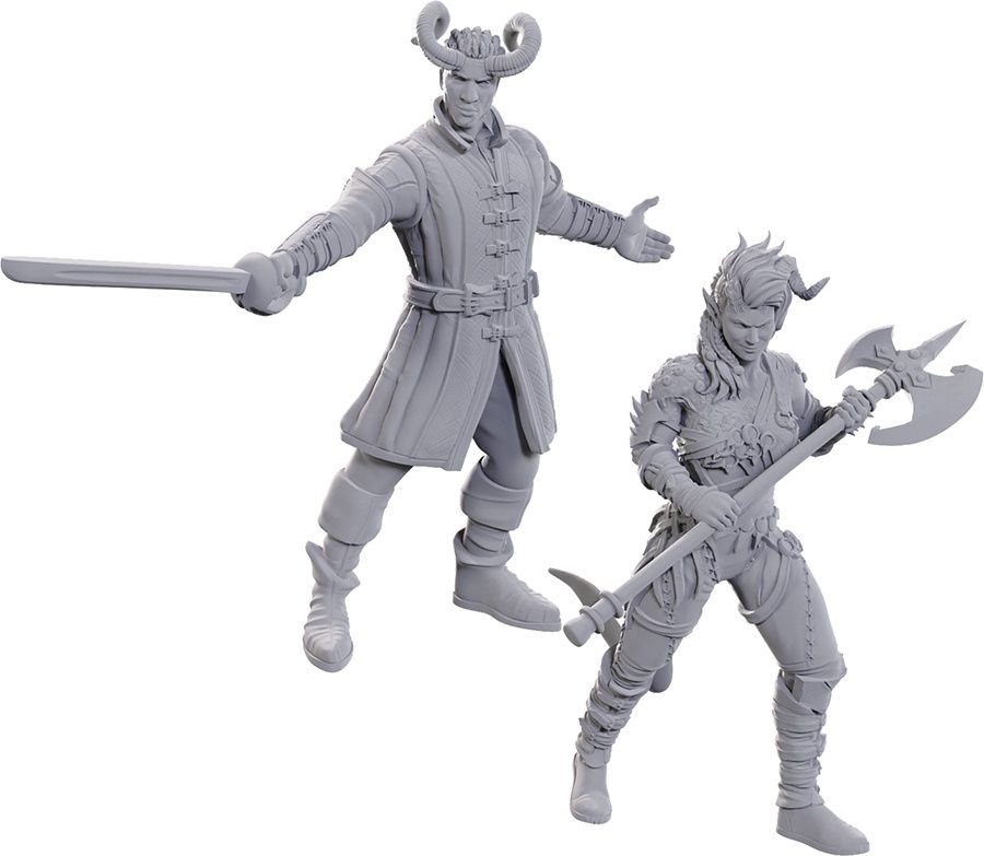 D&amp;D: Nolzur&#39;s Marvelous Miniatures: BG3: Wyll &amp; Karlach (Unpainted)