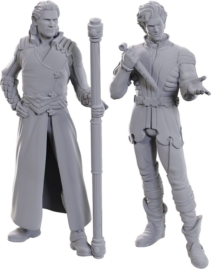 D&amp;D: Nolzur&#39;s Marvelous Miniatures: BG3: Gale &amp; Astarion (Unpainted)