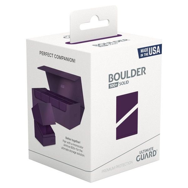 Ultimate Guard: Boulder 100+ Deck Box: Solid: Purple