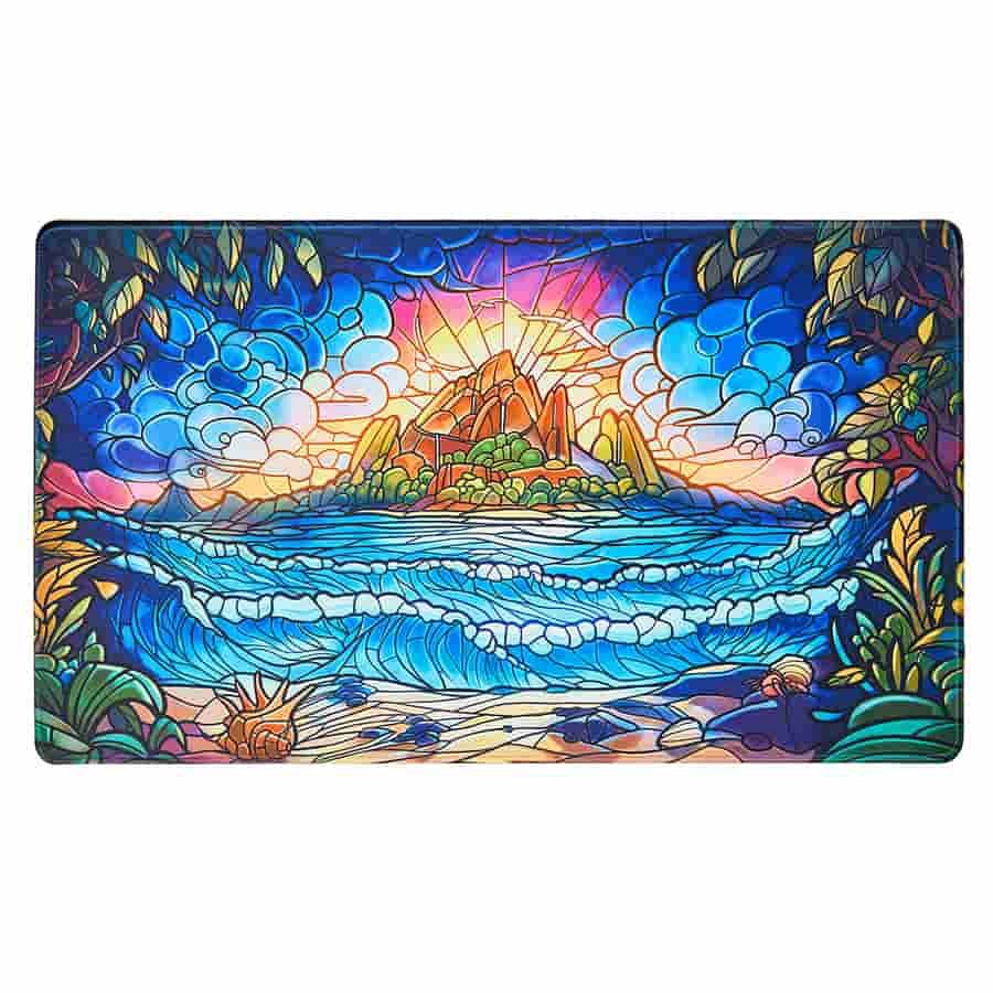 Arcane Fortress: Playmat: Stained Glass: Hidden Island