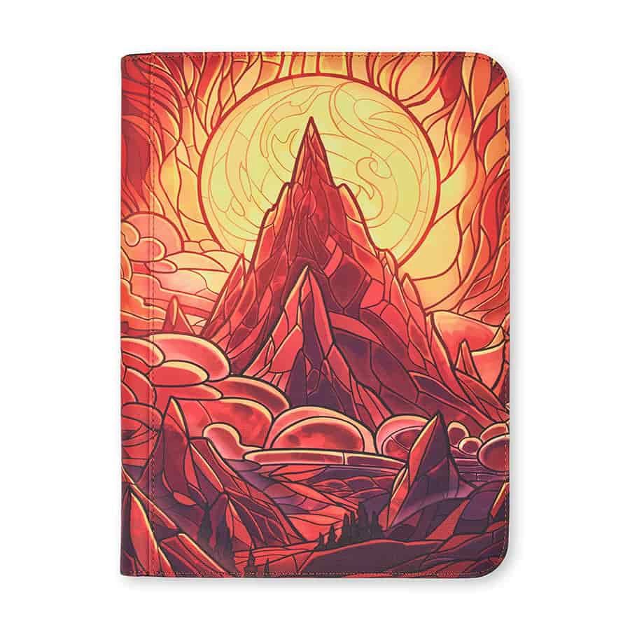 Arcane Fortress: 9 Pocket Binder: Stained Glass: Burning Mountain