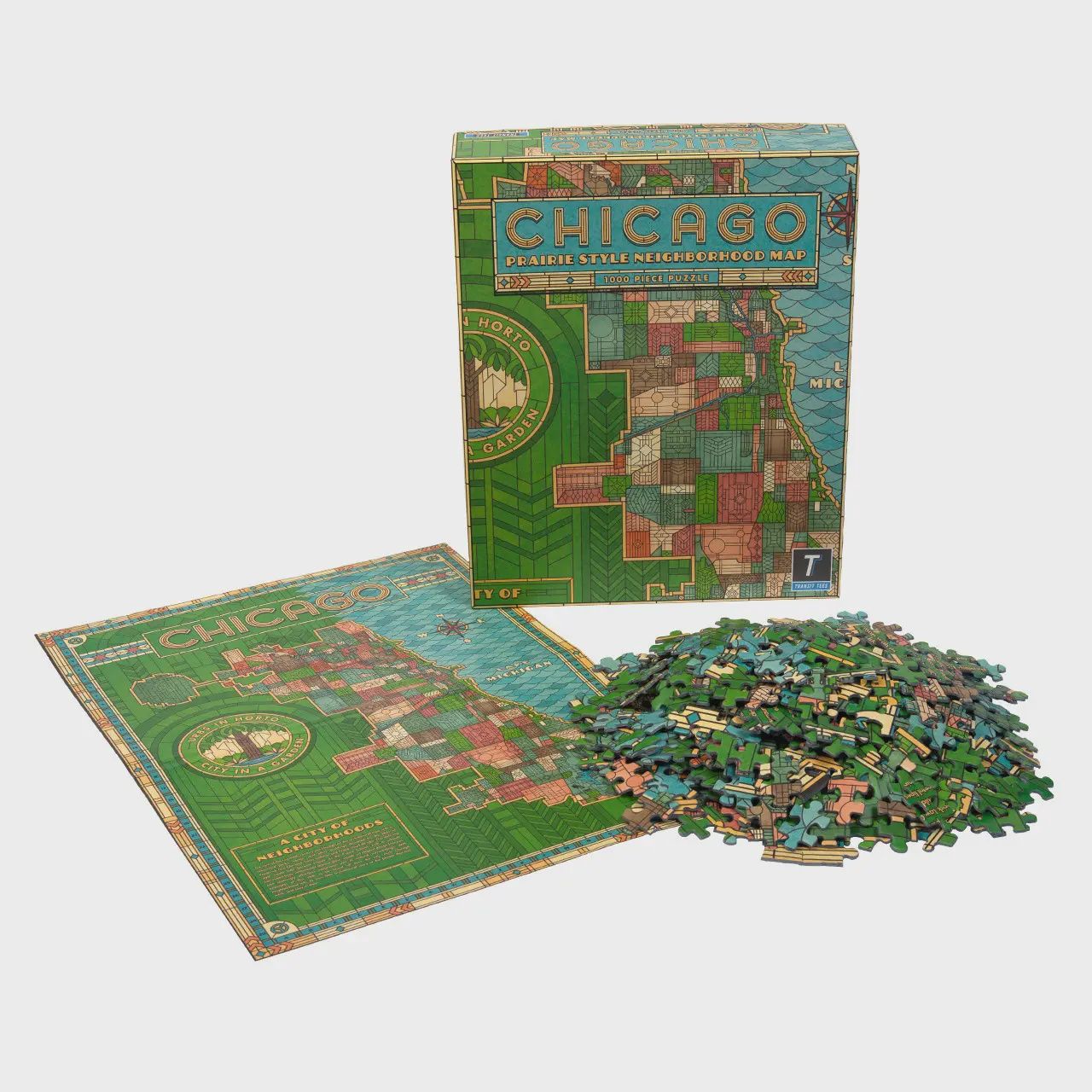 Puzzle: Chicago Prairie Style Neighborhood Map