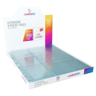 Gamegenic: 18-Pocket Pages: Sideloading Clear (50 Pages)