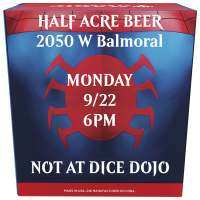 SPM Prerelease: AT HALF ACRE: Monday 9/22 6pm