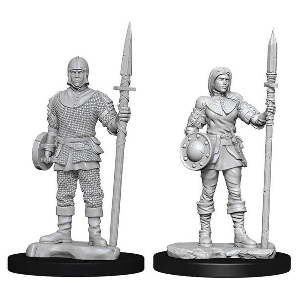 WizKids Deep Cuts Minis: Guards W10 (Unpainted)