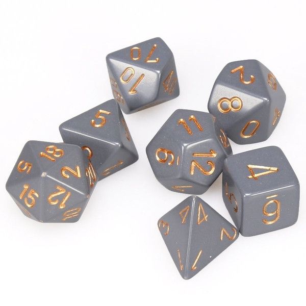 7-Set Cube Opaque Dark Grey with Copper
