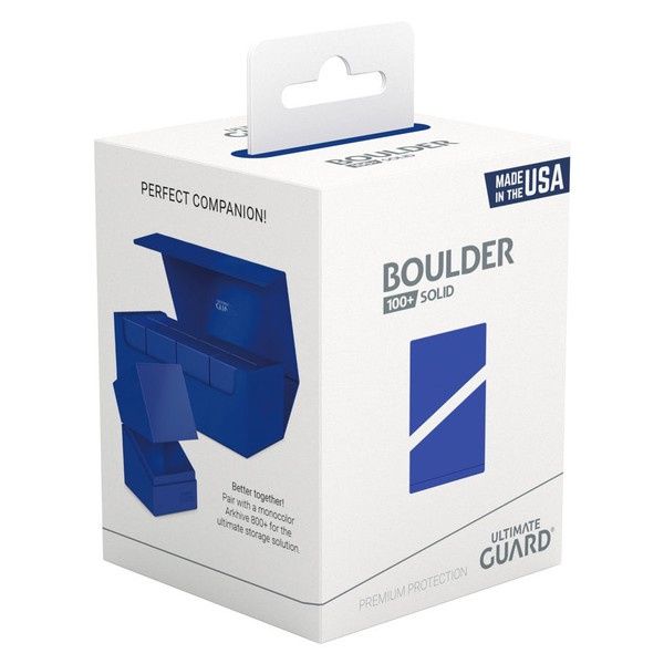 Ultimate Guard: Boulder 100+ Deck Box: Solid: Blue