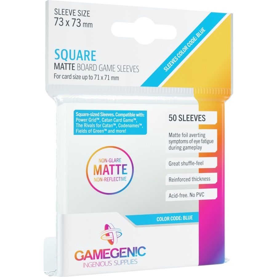 Gamegenic: DP: Matte: Square Blue (50)
