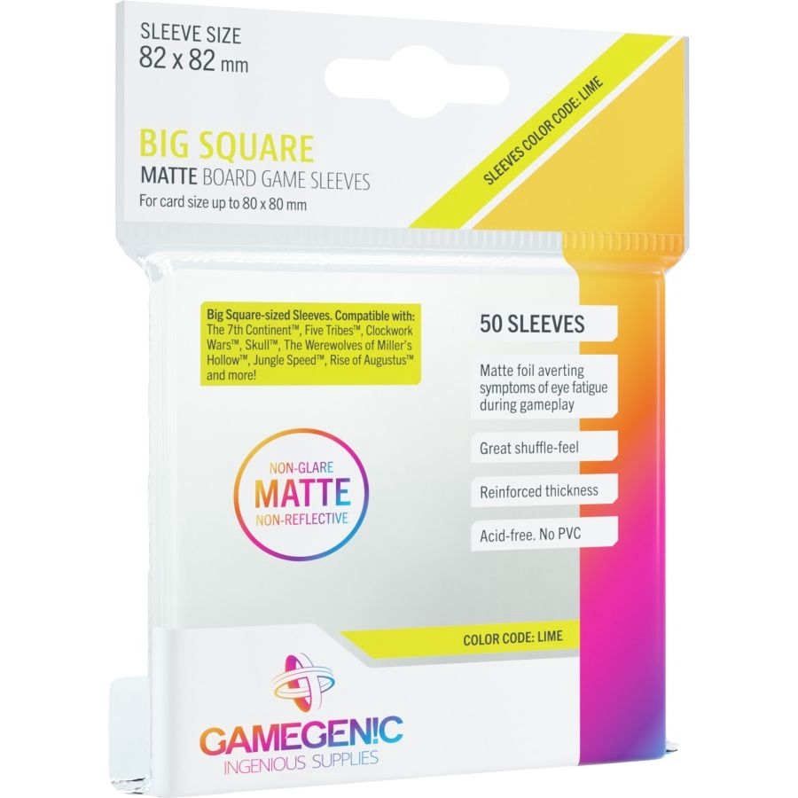 Gamegenic: DP: Matte: Big Square Lime (50)