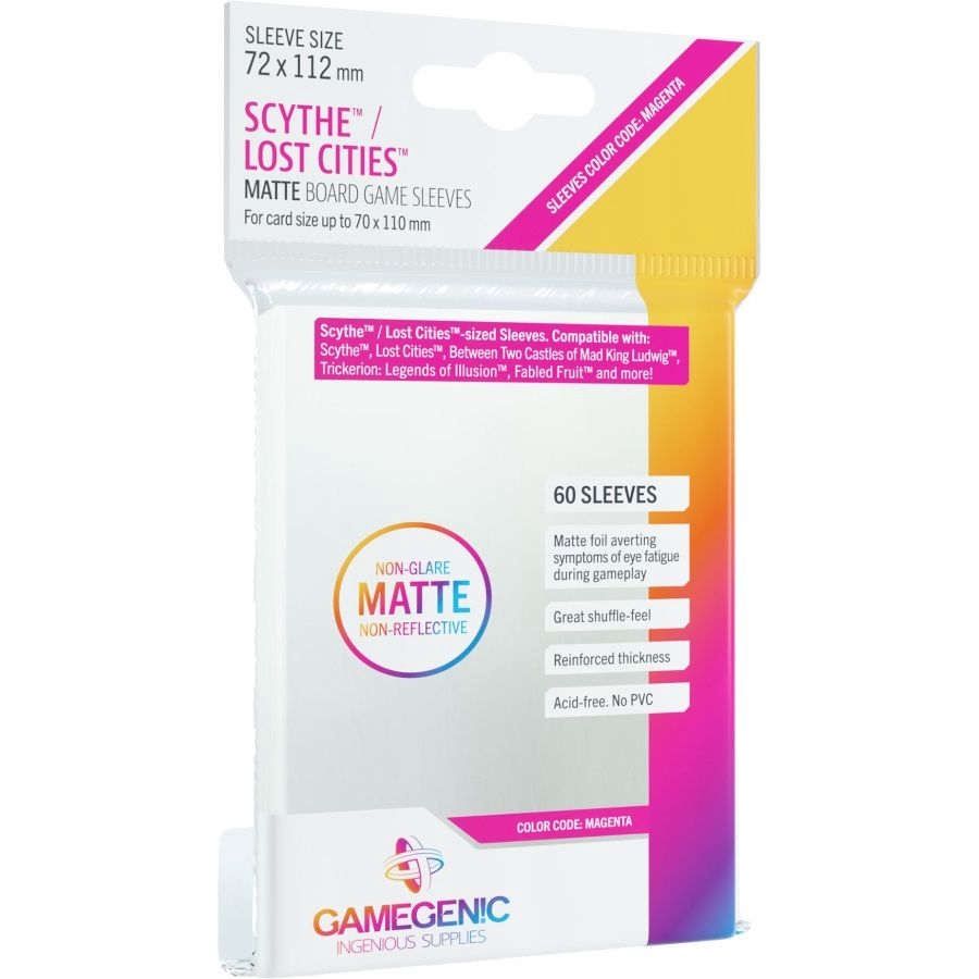 Gamegenic: DP: Matte: Scythe/Lost Cities Magenta (50)