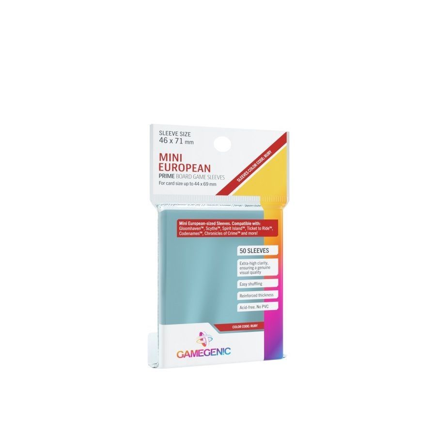 Gamegenic: Prime Sleeves: Mini European Ruby (50)