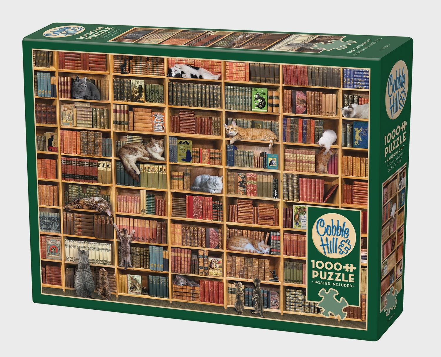 Puzzle: The Cat Library (1000 pieces)