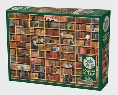 Puzzle: The Cat Library (1000 pieces)