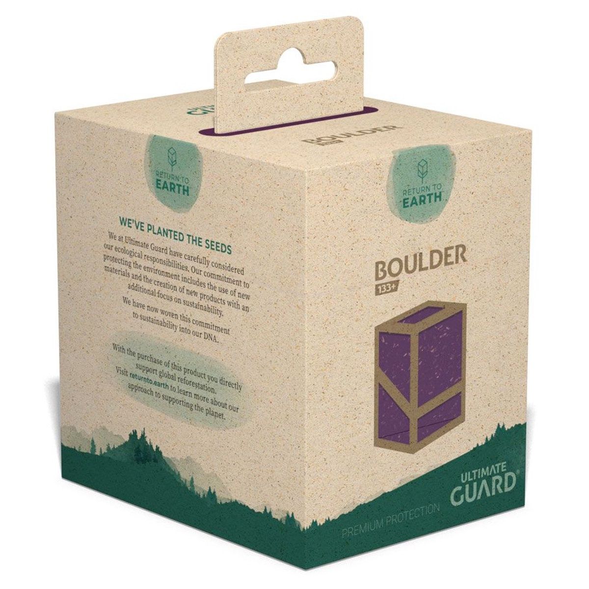 Ultimate Guard: Deck Box: Boulder: Return To Earth: 133+: Purple