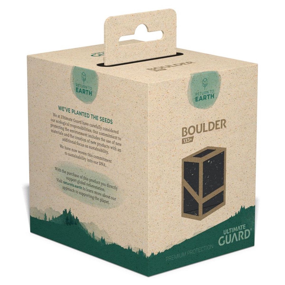 Ultimate Guard: Deck Box: Boulder: Return To Earth: 133+: Black