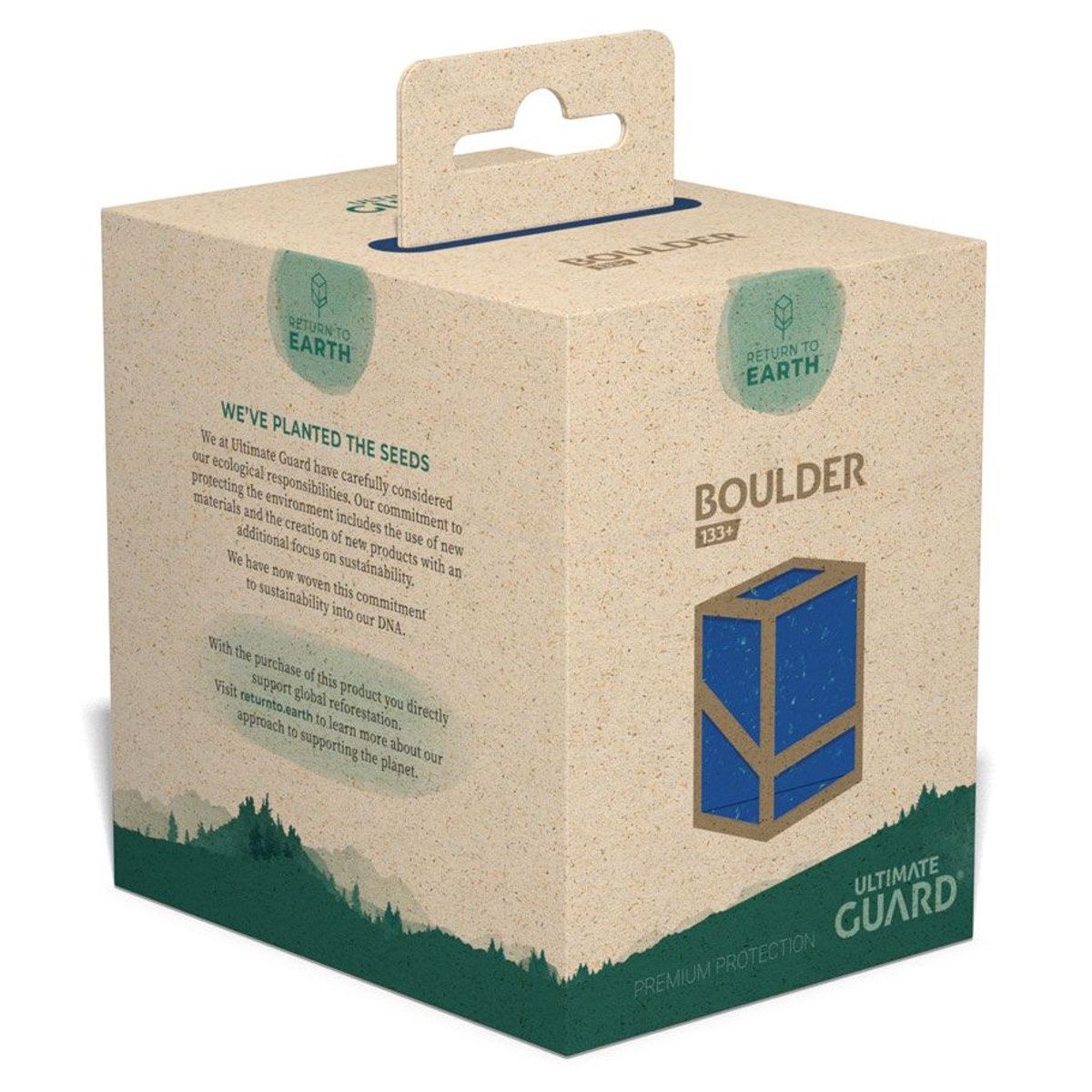 Ultimate Guard: Deck Box: Boulder: Return To Earth: 133+: Blue