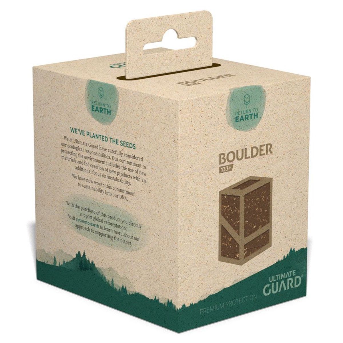 Ultimate Guard: Deck Box: Boulder: Return To Earth: 133+: Brown