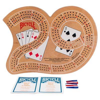 Bicycle: Cribbage Board Large 29 Wood