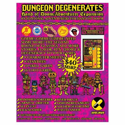 Dungeon Degenerates: Adventurers Exp