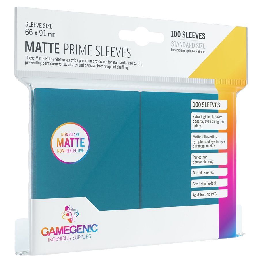 GameGenic: Standard Matte Prime Sleeves: Blue (100 count)