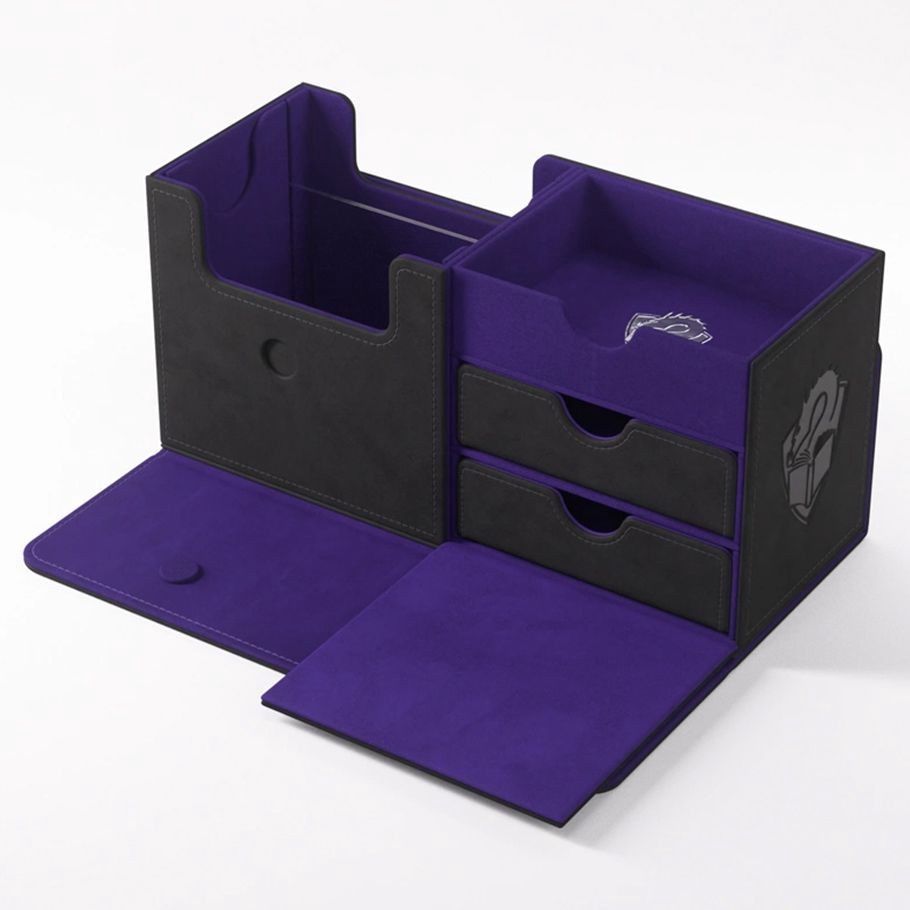 Gamegenic: The Academic Deck Box: 133+ XL Black/Purple