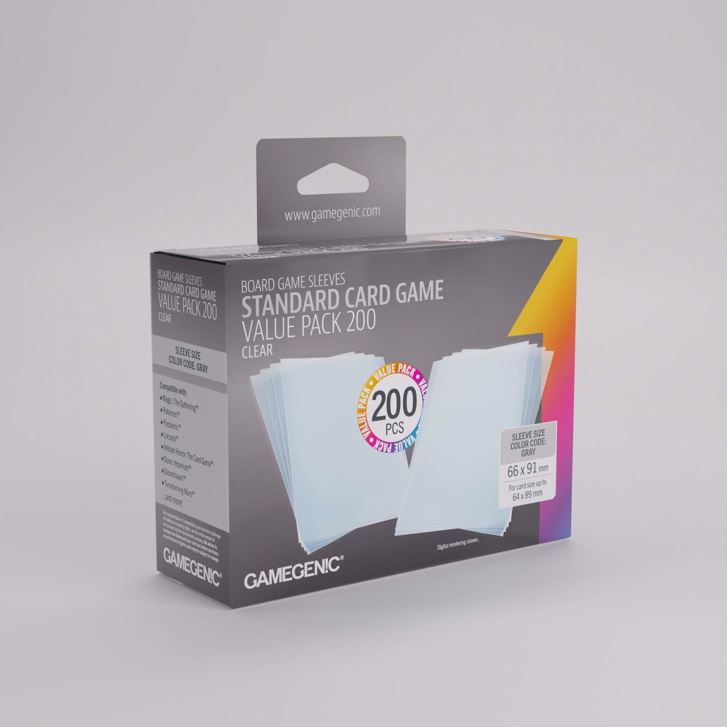 Gamegenic: Prime Sleeves: Standard Card Game Value Pack (200)