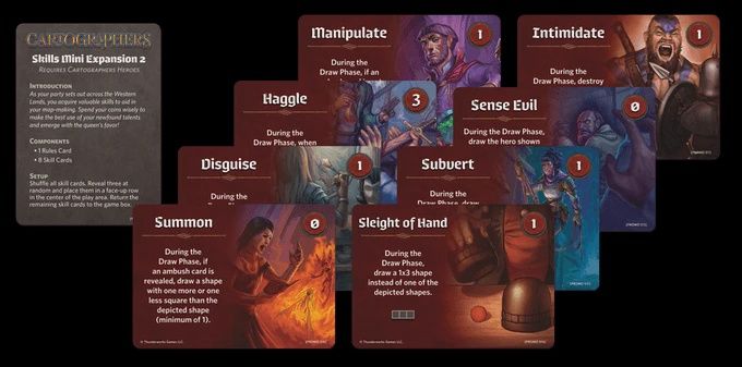 Cartographers Heroes: Skills Mini-Expansion 2