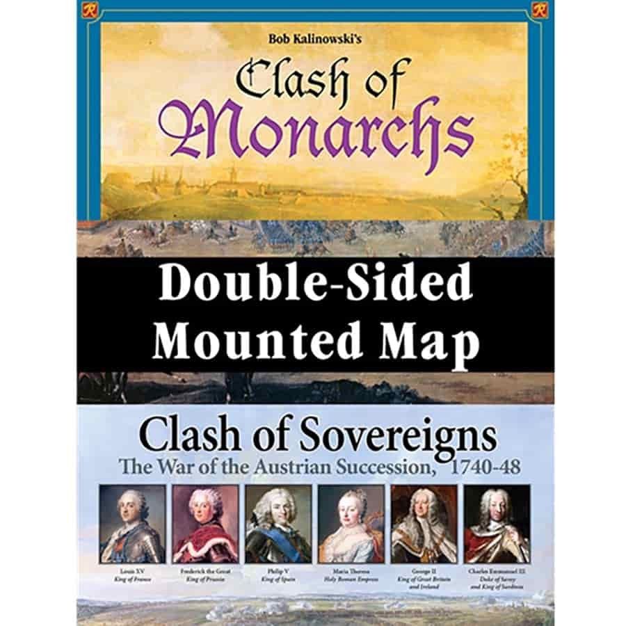 Clash of Sovereigns 2-sided Mounted Map
