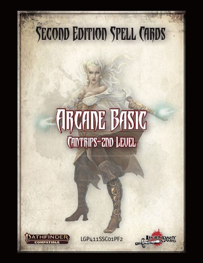 Pathfinder 2E: Spell Cards: Arcane Basic