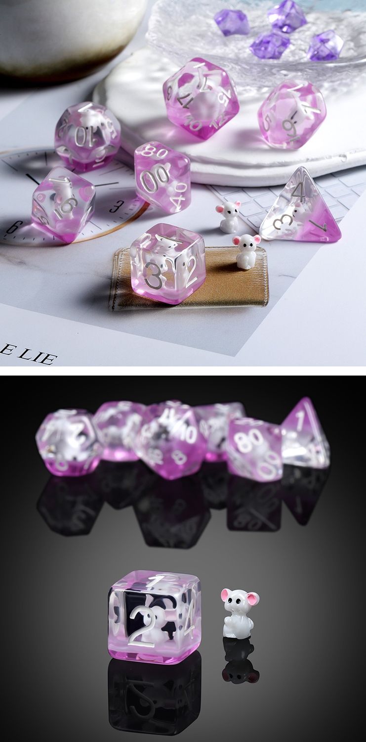 Resin Dice Set (7pcs) [Mouse]