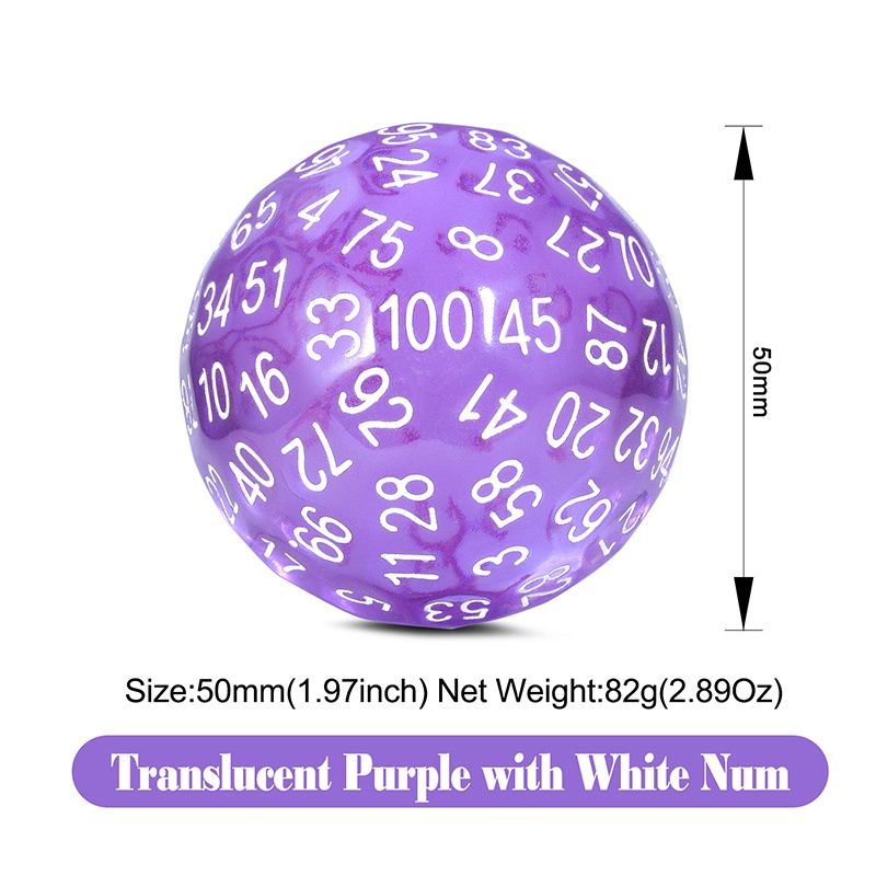 D100 Dice [Translucent Purple]