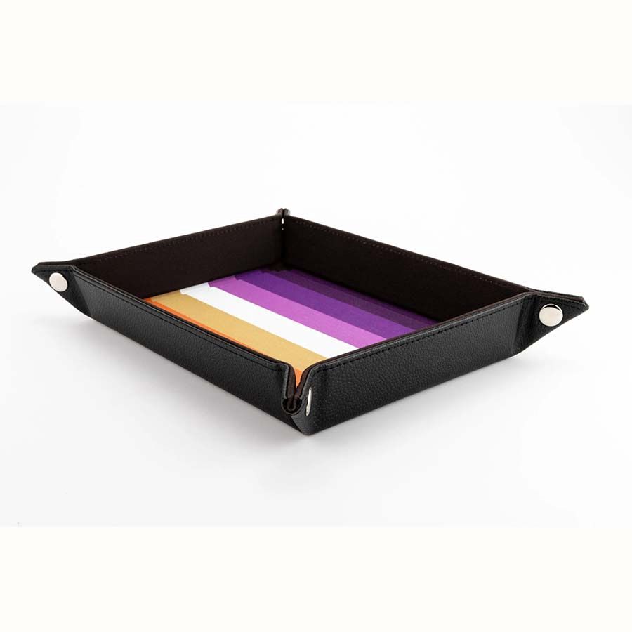 Fanroll: Folding Dice Tray: Pride: Lesbian