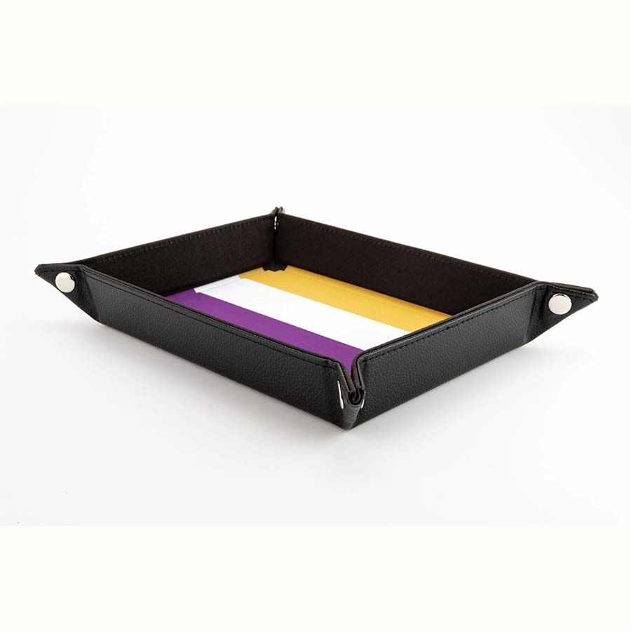 Fanroll: Folding Dice Tray: Pride: Nonbinary