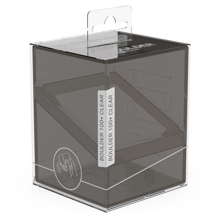 Ultimate Guard: Boulder 100+ Deck Box: Clear: Onyx