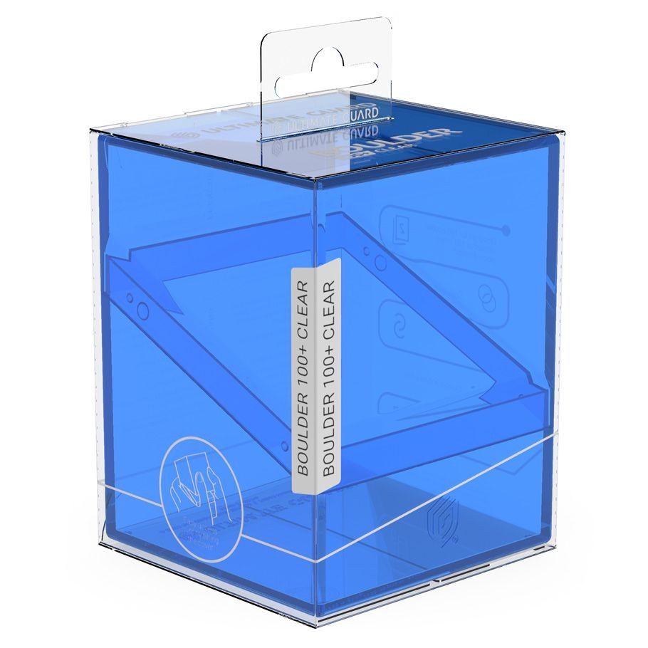 Ultimate Guard: Boulder 100+ Deck Box: Clear: Sapphire