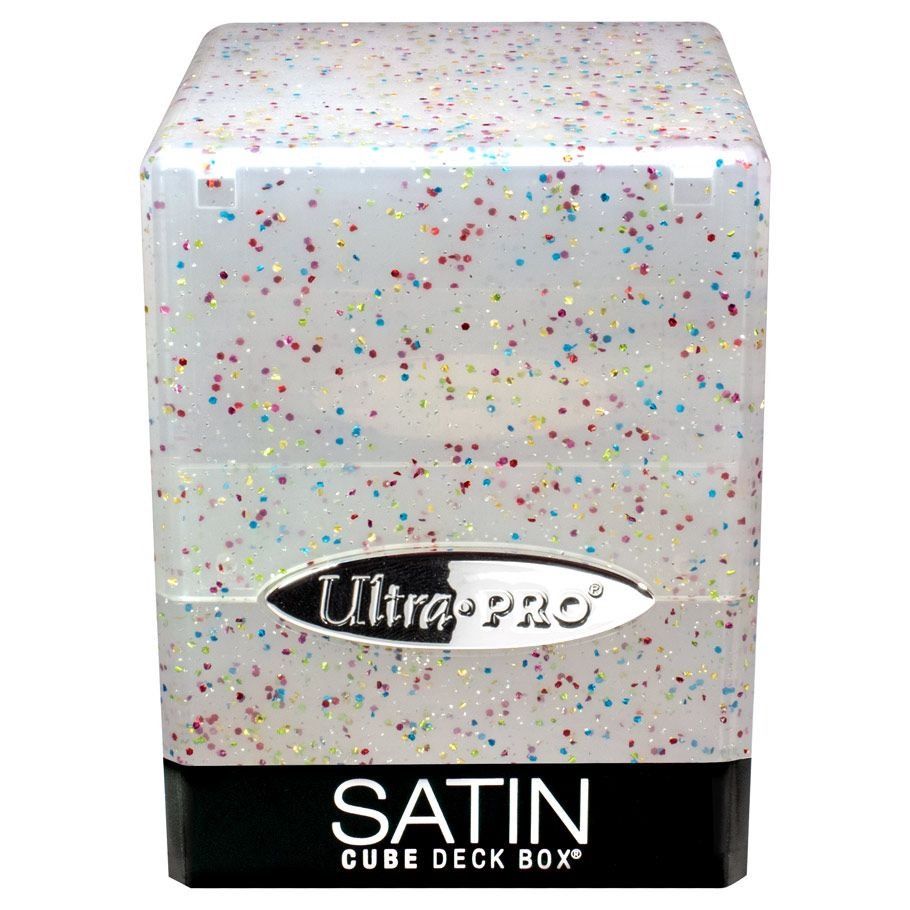 Ultra Pro: Satin Cube Deck Box: Glitter Clear