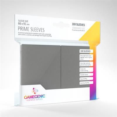 Gamegenic: Prime Sleeves: Gray (100 count)