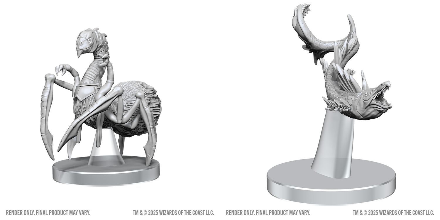 Dungeons &amp; Dragons: Nolzur`s Marvelous Unpainted Miniatures - W28 Neogi &amp; Space Eel