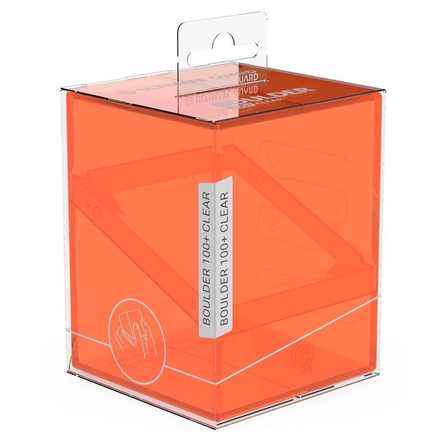 Ultimate Guard: Boulder 100+ Deck Box: Clear: Poppy Topaz