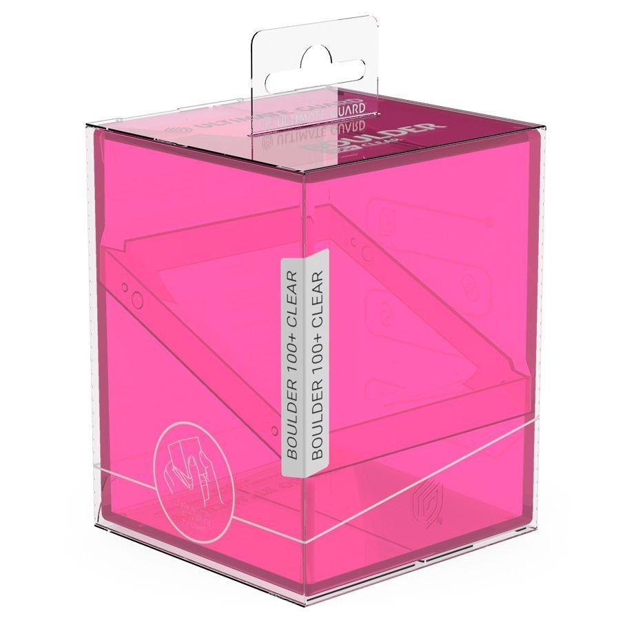 Ultimate Guard: Boulder 100+ Deck Box: Clear: Rhodonite