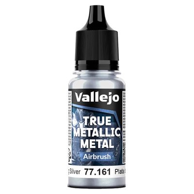 True Metallic Metal: Airbrush: Sterling Silver (18ml)